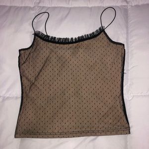 black lace overlay tank!